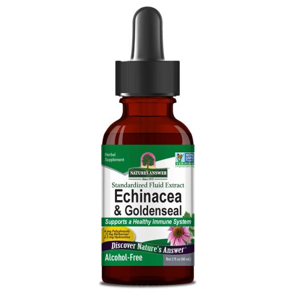 Nature's Answer, Echinacea & Goldenseal, Alkoholfrei, 2 fl oz (60 ml)