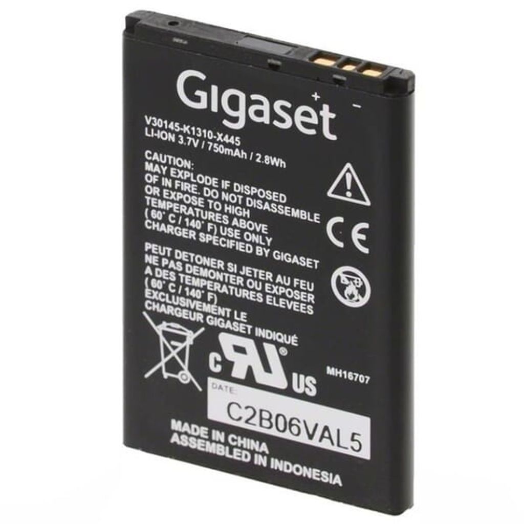 GIGASET LI-ION Akku 3,7V 750mAh für SL800H Premium 300HX Produktbild 