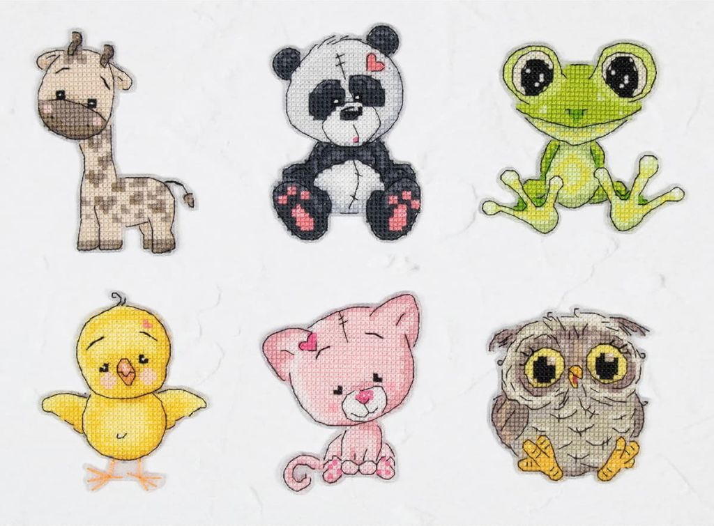 Luca-S Kreuzstich-Set "Ornaments Friends III Set 6-piece", gezählt, ca. 8x9cm