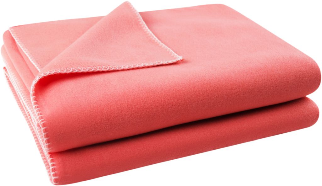 Zoeppritz Plaid Soft-Fleece Farbe coral Größe 110x160