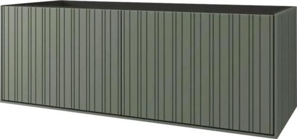 Jungborn Waschbeckenunterschrank SEIMILA BxHxT 120 x 43 x 46 cm Frontfarbe grün matt