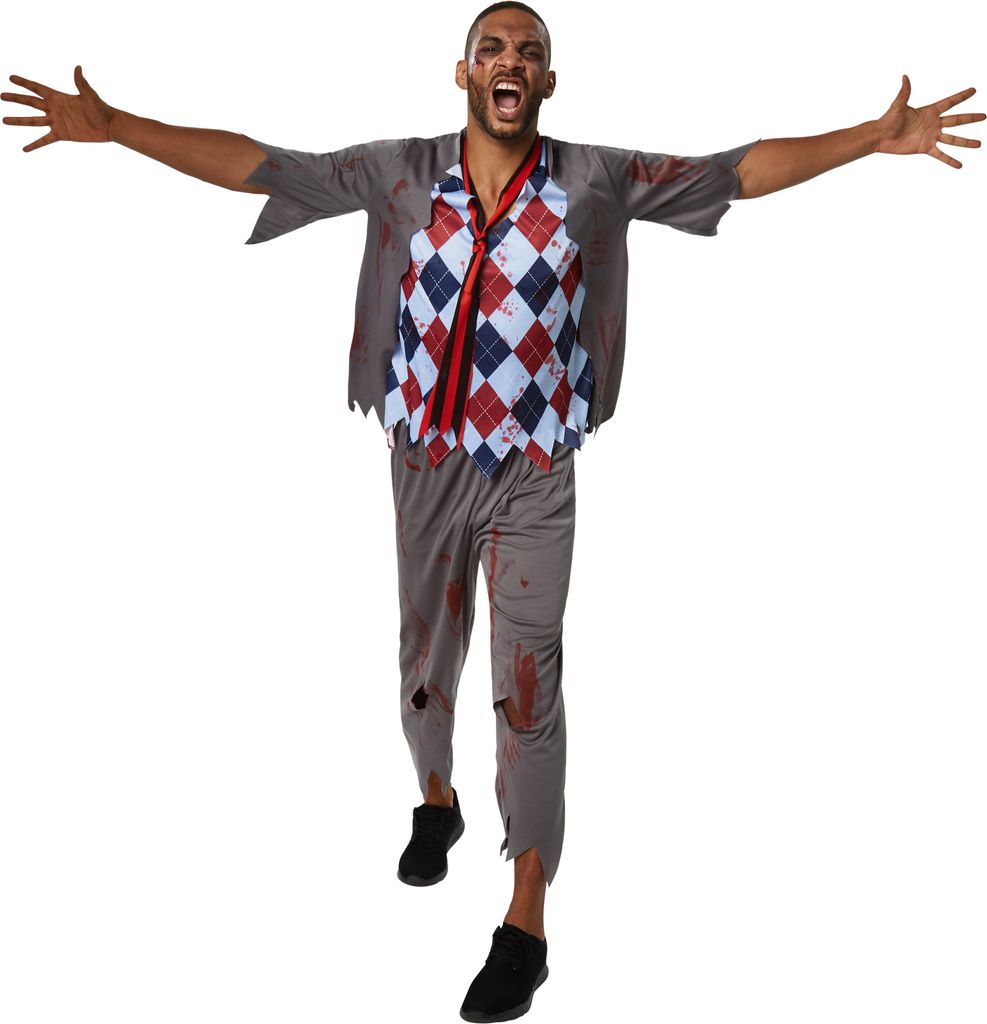 dressforfun Herrenkostüm Gruseliger Zombie Schuljunge