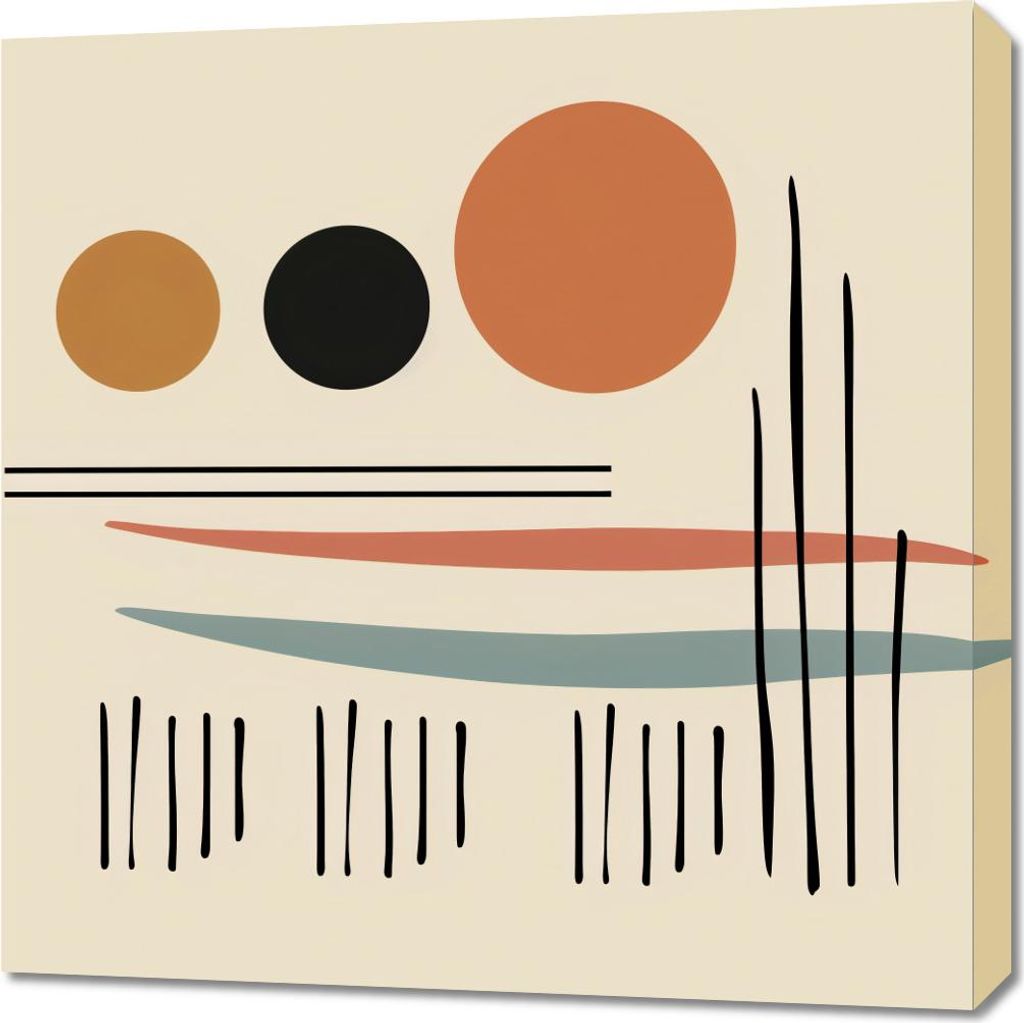 Bild 70x70cm Illusion des Horizonts