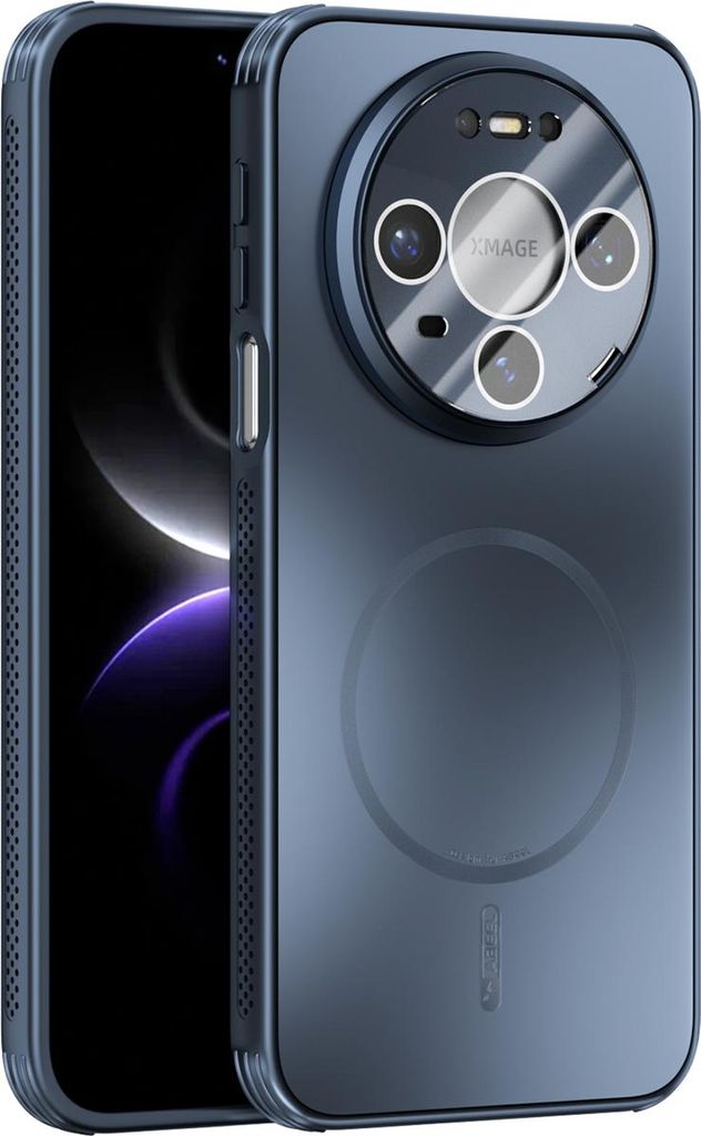 Matte PC TPU Hülle für Huawei Mate 80/Mate 80 Pro Magnetische Handyhülle mit Linsenabdeckung und Wärmeableitung Stoßstange Blau