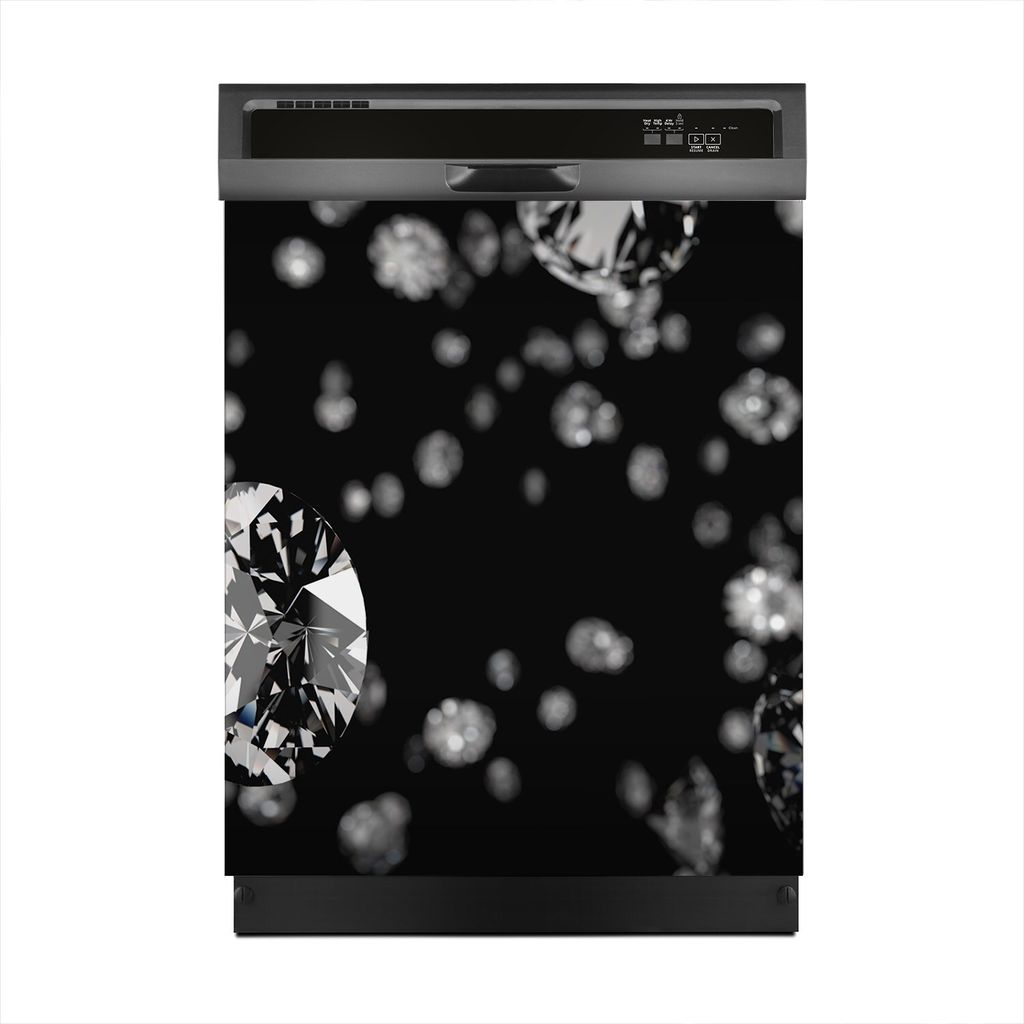 Aufkleber sticker 60x70 cm Dekorative folie Spülmaschine - Diamanten Edelsteine