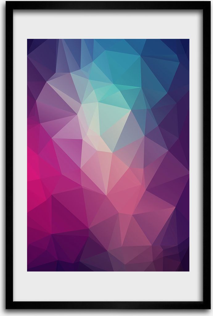 Bild - Bilderrahmen - 40 cm x 60 cm - MDF - Rahmen - Wandkunst - Abstraktion Hintergrund