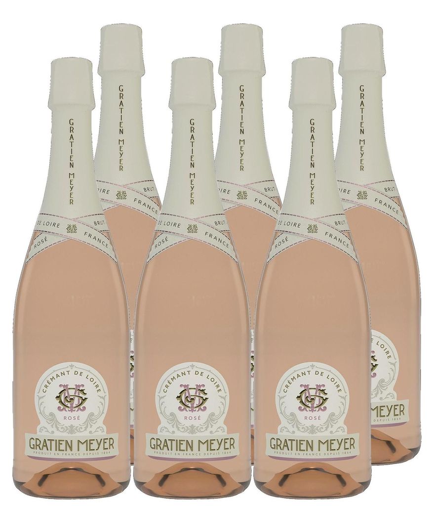 Mischpaket Gratien & Meyer Crémant de Loire AOC Brut & Rosé Brut (6x0,75l)