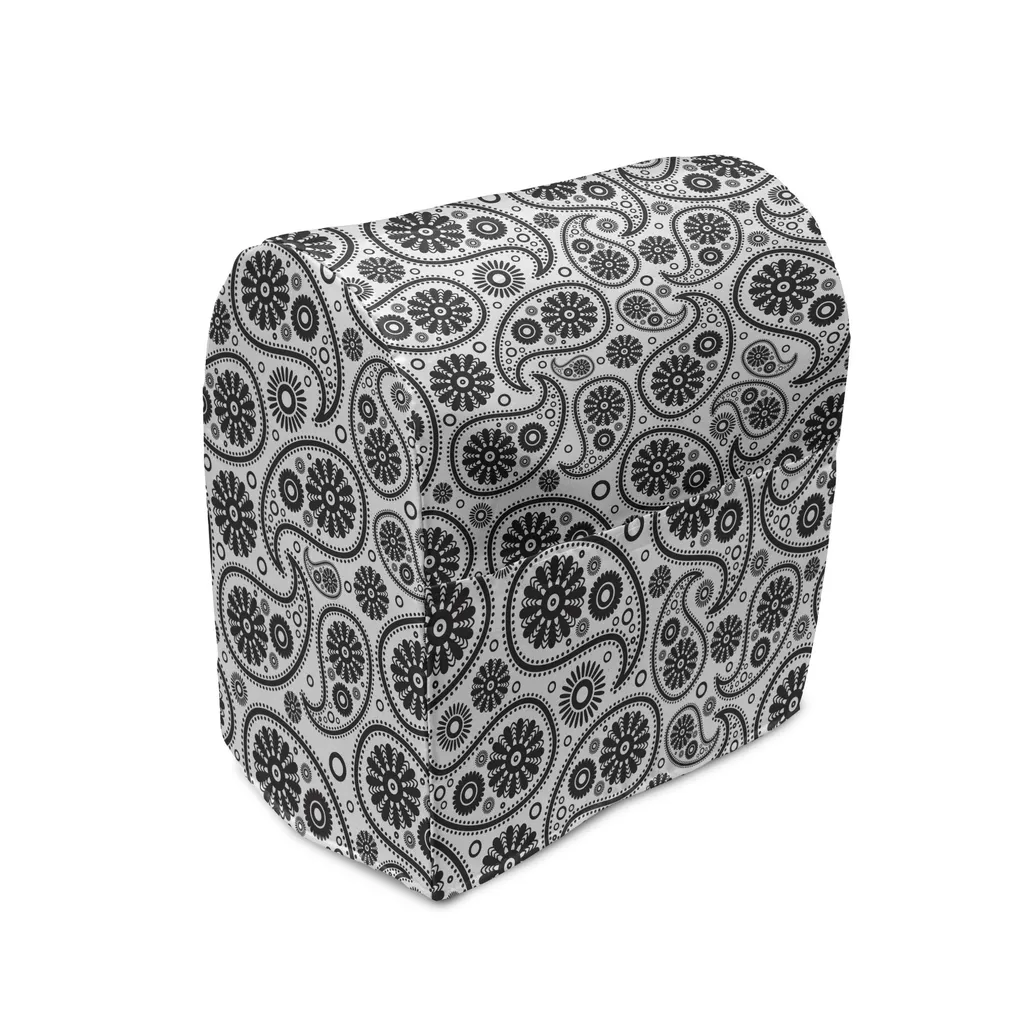 Copertura Protettiva ABAKUHAUS per Frullatore 5L Paisley Bianco e Nero