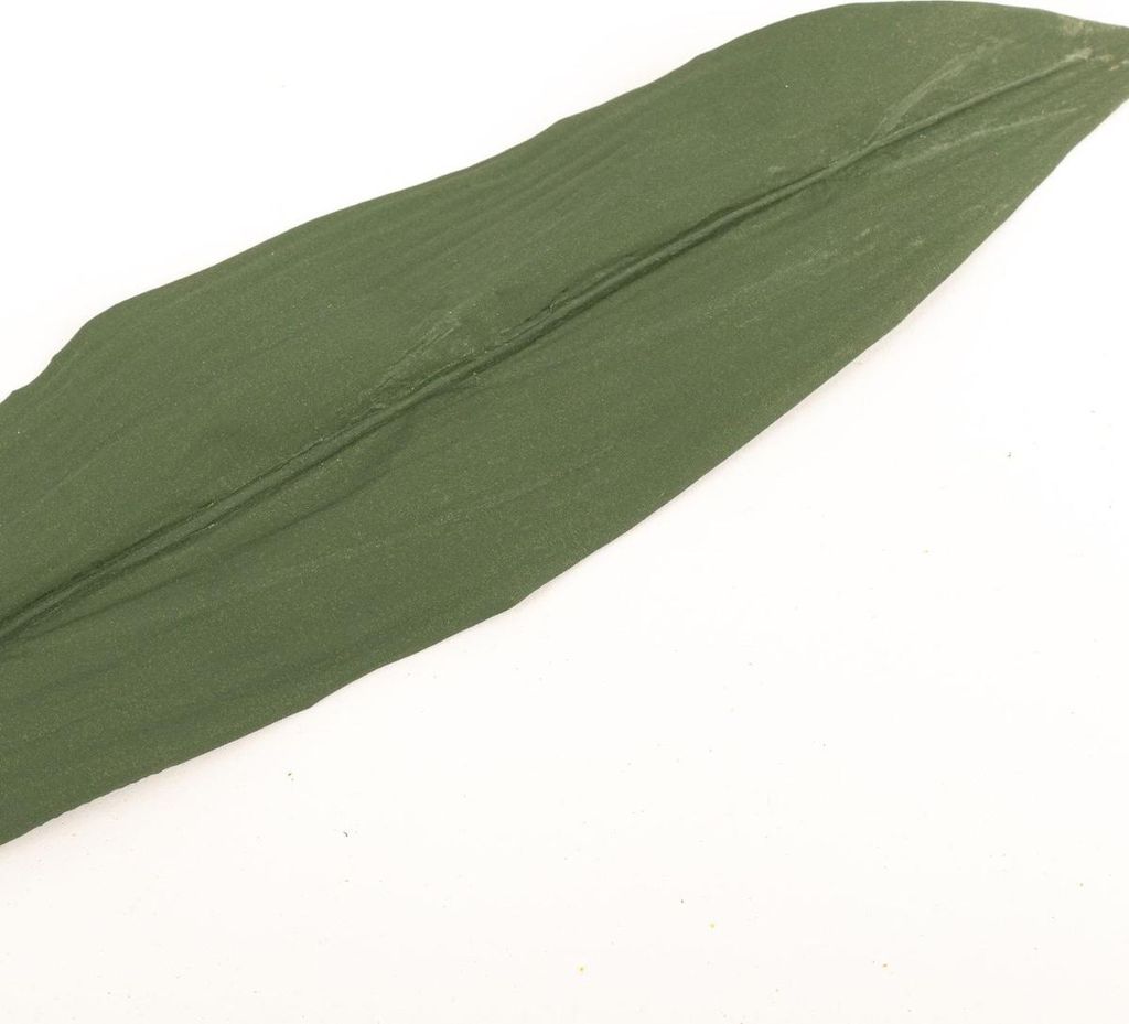 artplants.de Künstliches Blatt Schusterpalme MALEKO, Eco Collection, grün, 80cm - Deko Palmenblatt