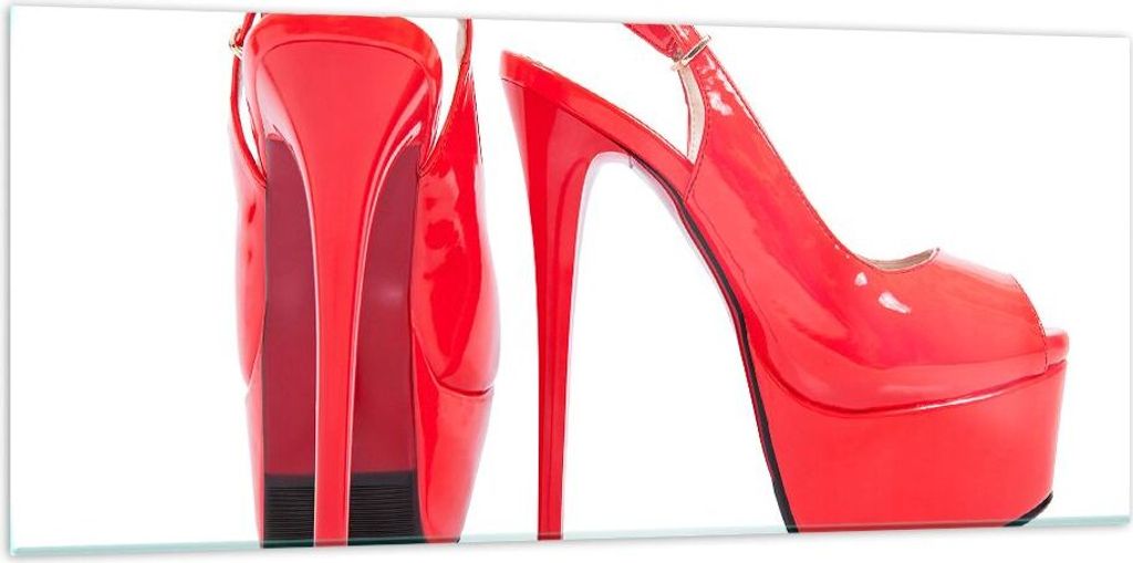Bilder auf glas - Ferse Schuhe Frauen Mode - 120x50cm - Produktbild 