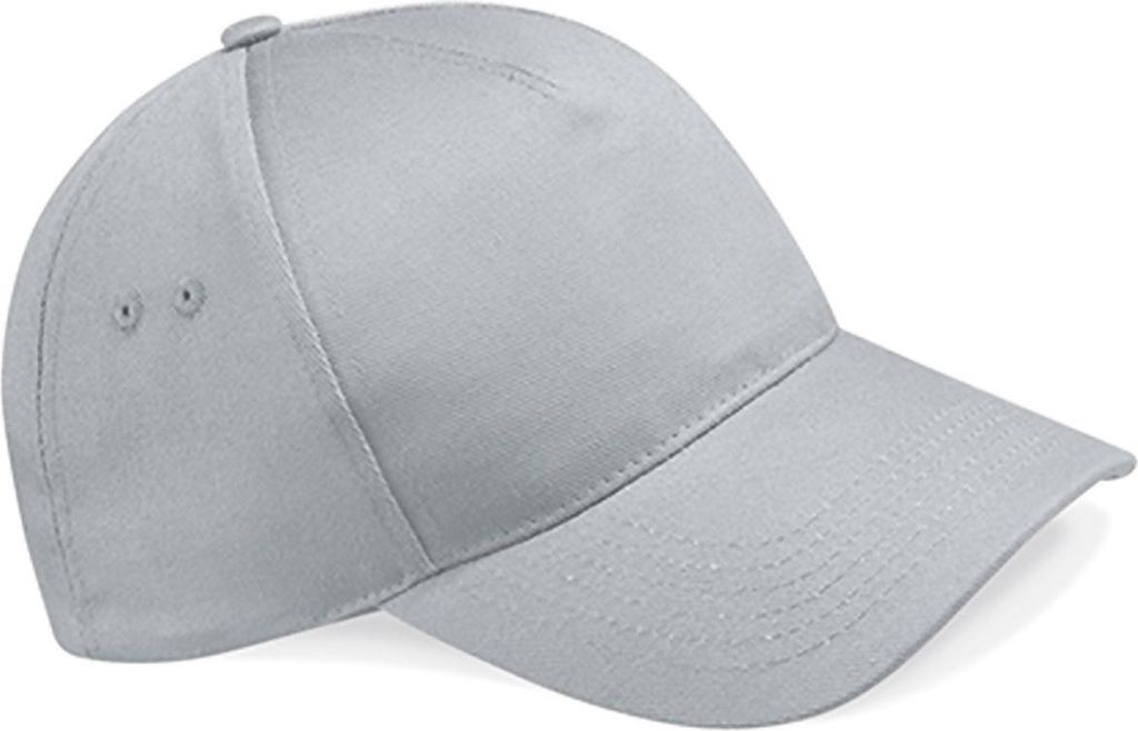 Beechfield B15 | Ultimate 5 Panel Cap / Kappe / Mütze / Hut - Farbe: Light Grey - Größe: One Size