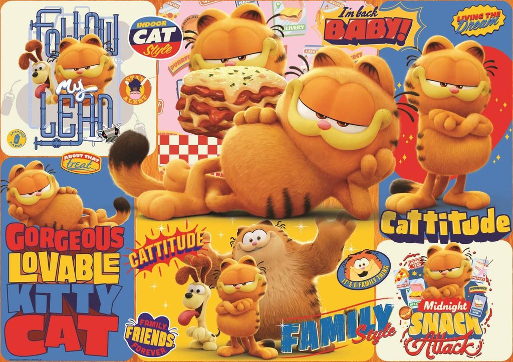 Puzzel - 1000 - Garfield's avonturen - Garfield Trefl 10935 Productafbeelding 