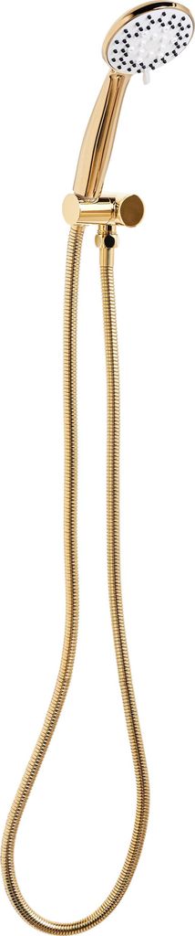 BELIANI Duschkopf mit Brauseschlauch Gold ABS Edelstahl 3 Strahlarten Modern Klassisch Handbrause Set für Badezimmer Dusche