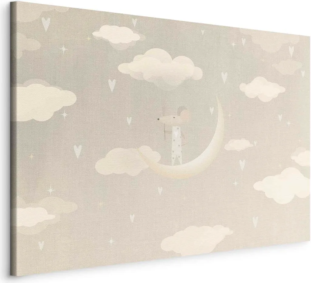 Tela Canvas 60x40 Topolino in Pigiama Design Italiano per Bambini