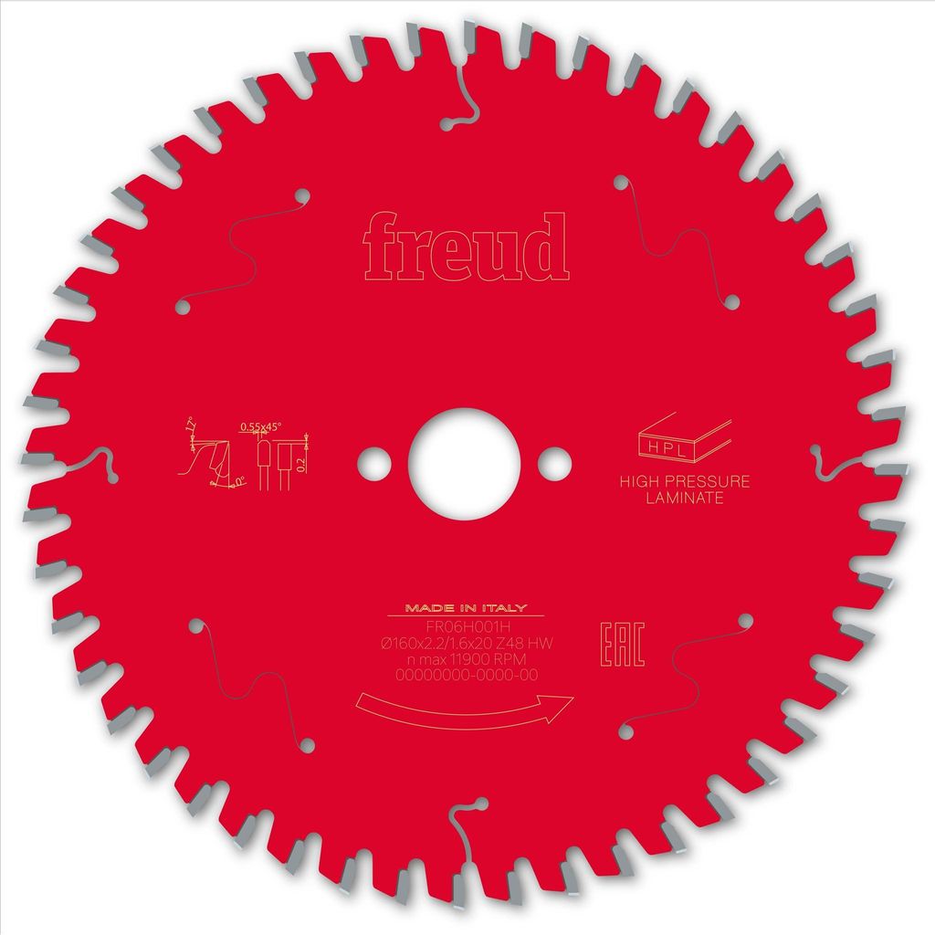 Freud Kreissägeblatt für HPL Werkstoffe 160x2,2/1,6x20mm 48 Produktbild 
