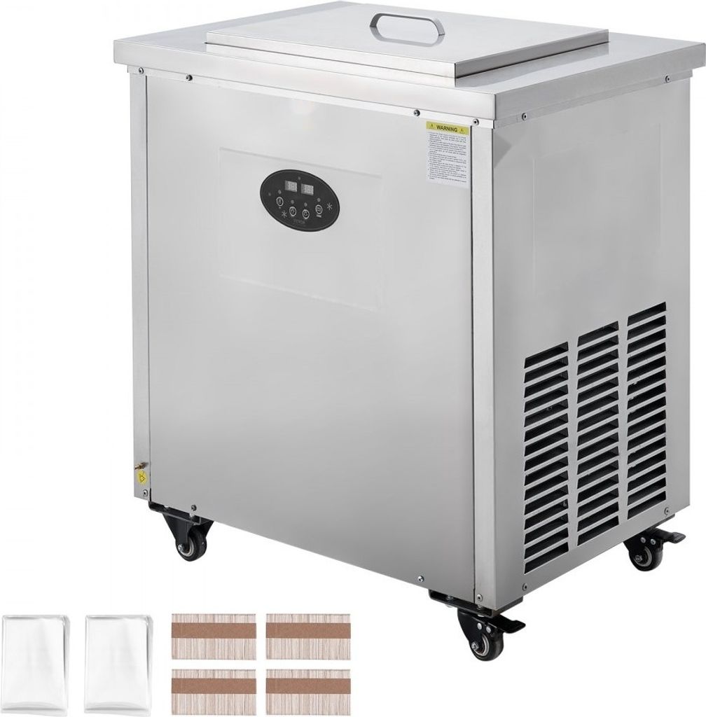 Kommerzielle Eismaschine 52-teiliges Set für Eis am Stiel und Eislutscher Edelstahl Eismaschine für Bars, Cafés und Milchteeläden 2 Formen-Set