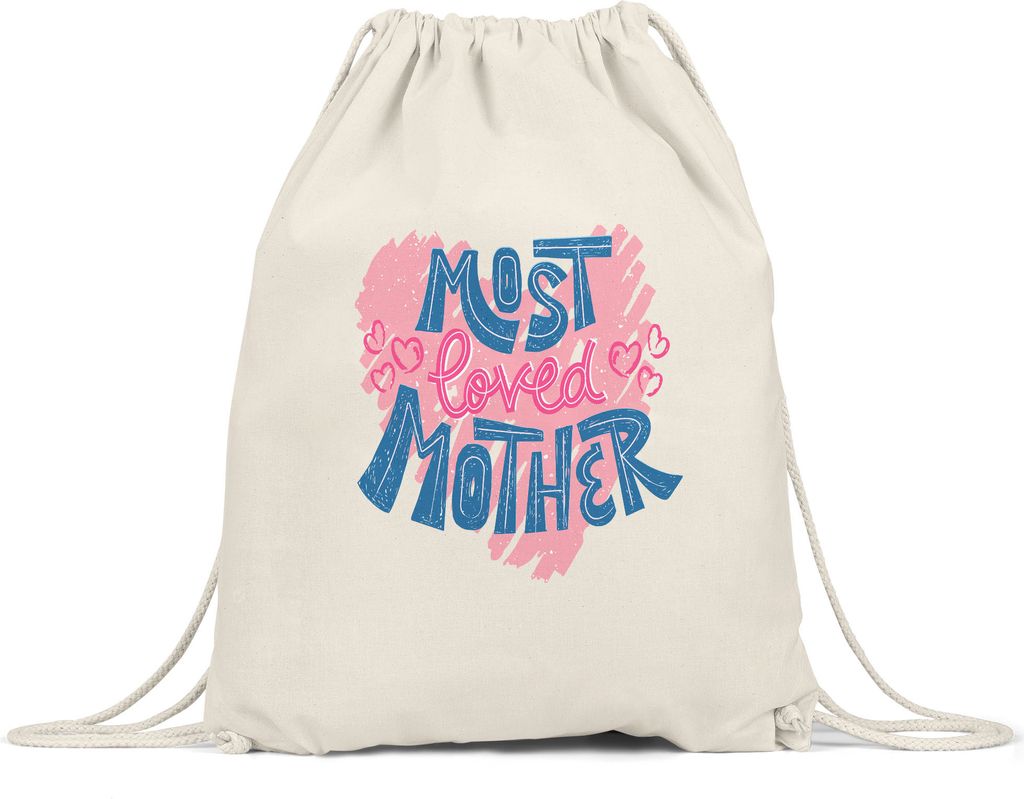 Most Loved Mother Turnbeutel Gymsack Muttertag Geschenkidee Beste Mama Der Welt