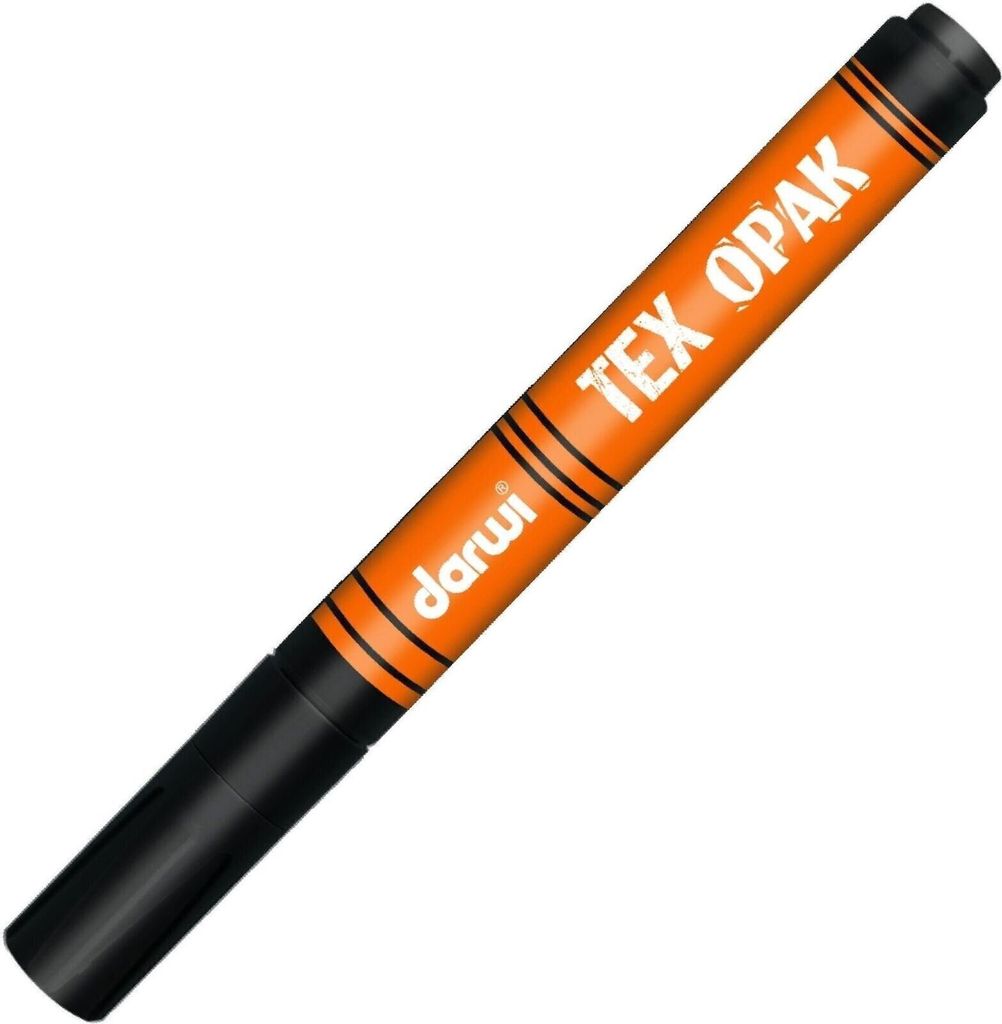 Darwi Tex Fabric Opak Marker Pisak do tkanin Black 6 ml 1 Zdjęcie produktu 