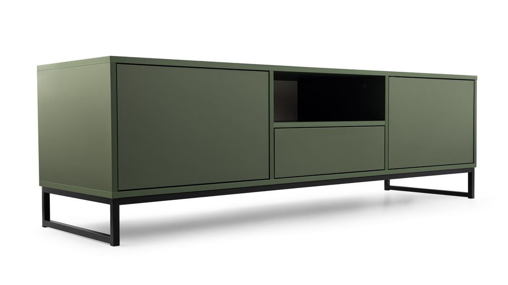 TV-Schrank GENUA - Lowboard, TV Board, RTV (Flaschengrün) Produktbild 