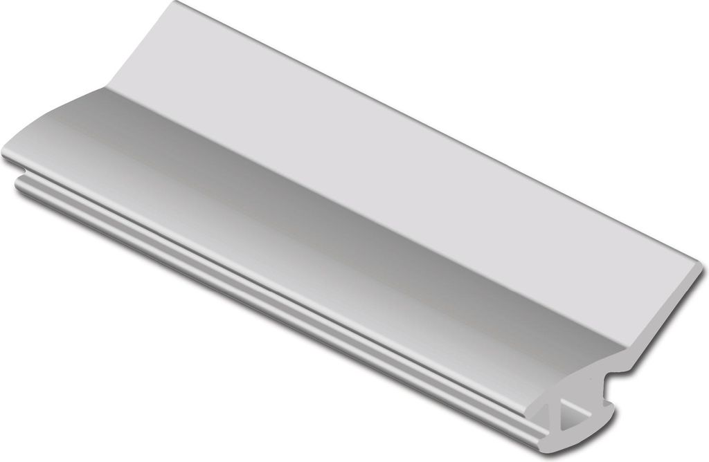 Dichtungsprofil für Halteprofil Hart-PVC Isostar, Kunststoff braun