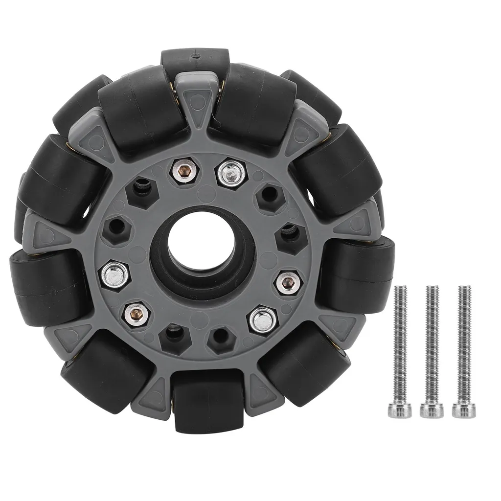 Roue Omnidirectionnelle 100mm en Plastique Double Haute Charge 20KG