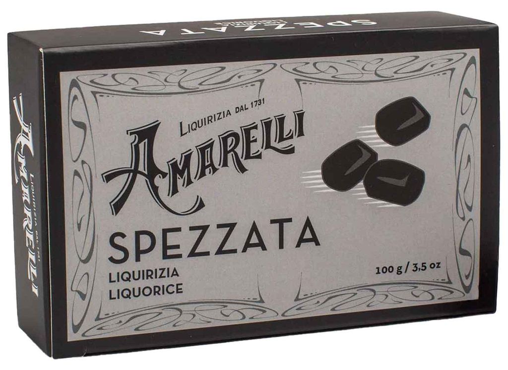 Amarelli Spezzata, Stücke aus reinem Hartlakritz, Box, 100 Produktbild 