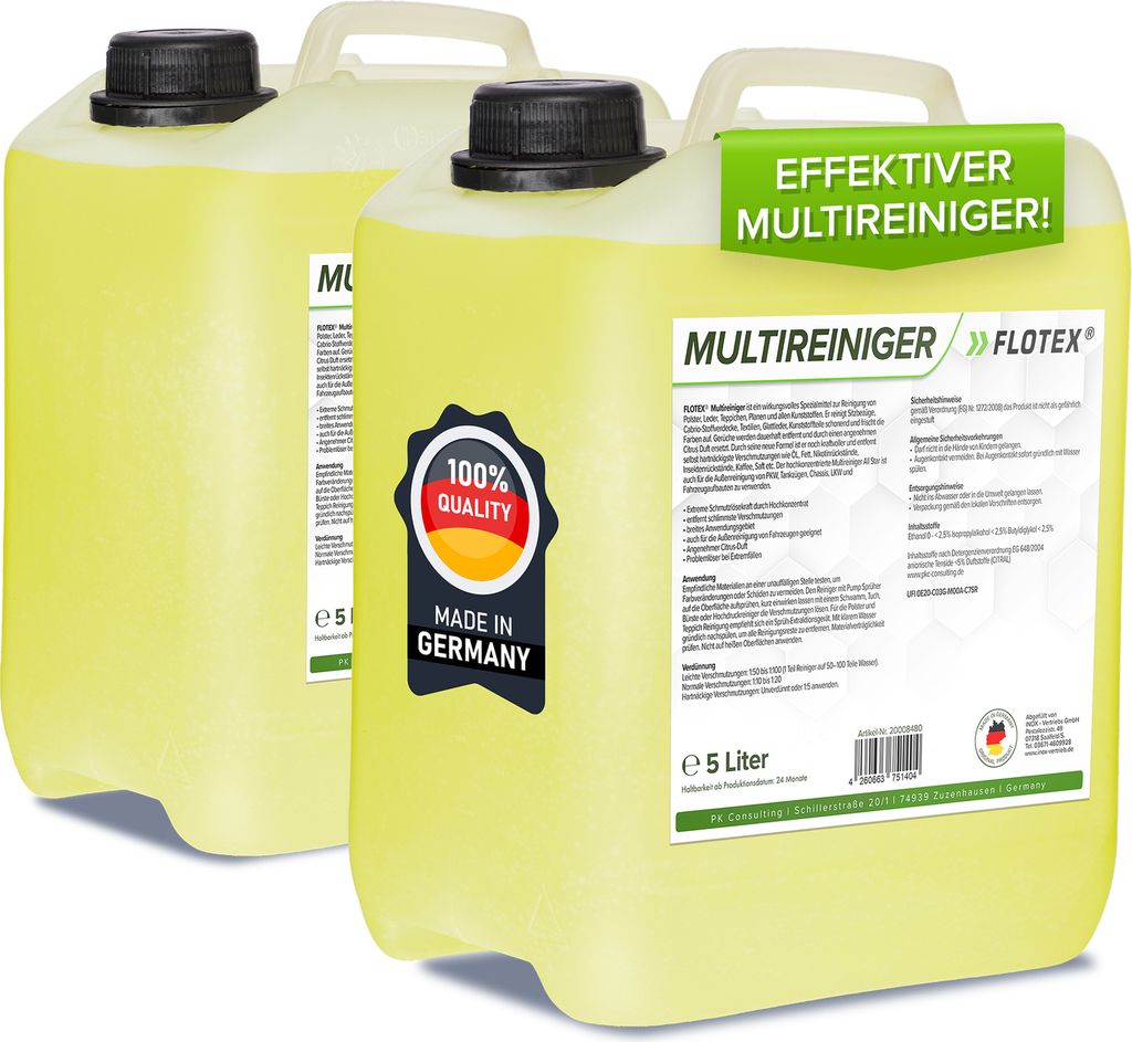 Flotex Multireiniger Konzentrat, 2 x 5L Universalreiniger Produktbild 