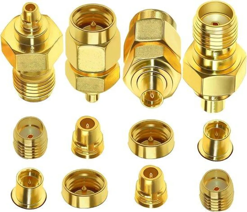 Connecteur SMA MMCX plaqué or basse perte pour antenne Wi-Fi x4