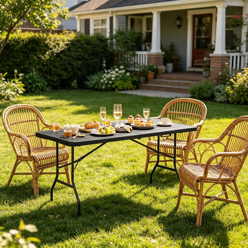 Table pliable gain de place pour balcon étroit – Solution de rangement
