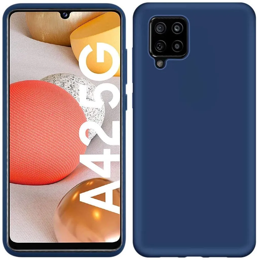 Cover Blu per Samsung A42 5G - Protezione Morbida Artigianale