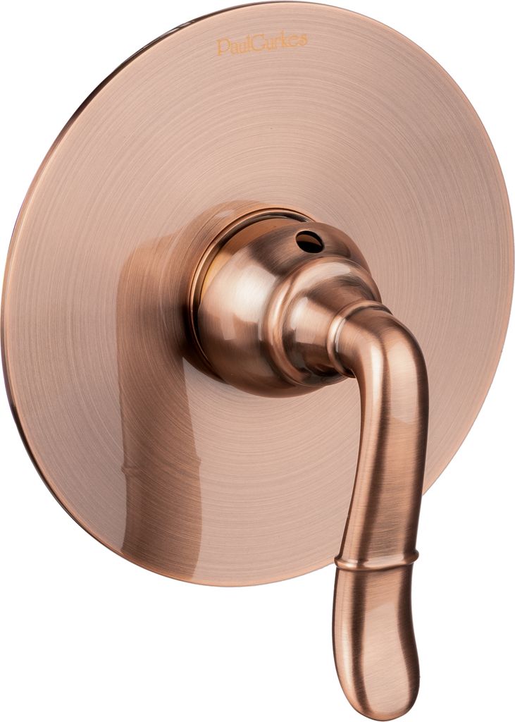 PaulGurkes Unterputz Einhandmischer Armatur Nostalgie Rote Bronze Kupfer Mischbatterie