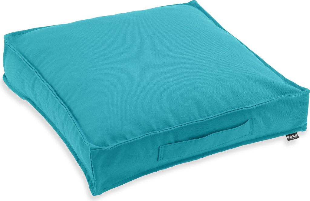 H.O.C.K. Classic Uni Outdoor Matratzenkissen 50x50x10cm türkis