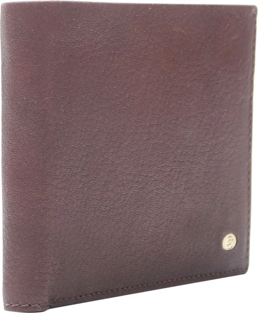 Petit Portefeuille Esquire Chicago Wallet en Cuir Brun avec Rangements