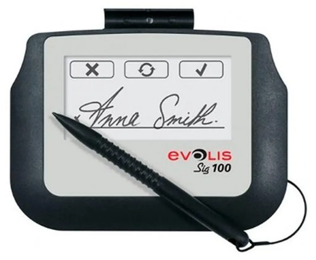 Tablette de signature Evolis Sig100 Lite avec pavé de saisie monochrome