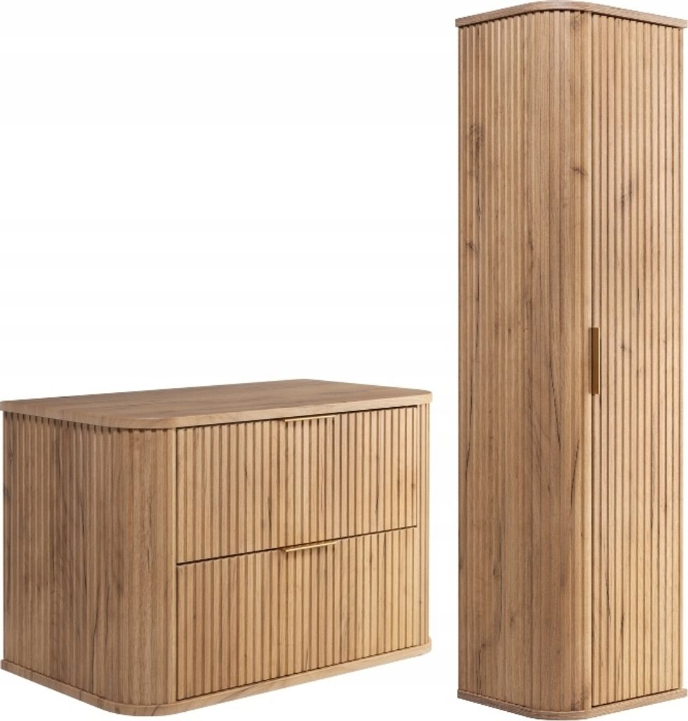 RODAN | Kúpeľňová Zostava Nábytku - Hnedý Mat - 80/52/41 cm Obrázok produktu 1