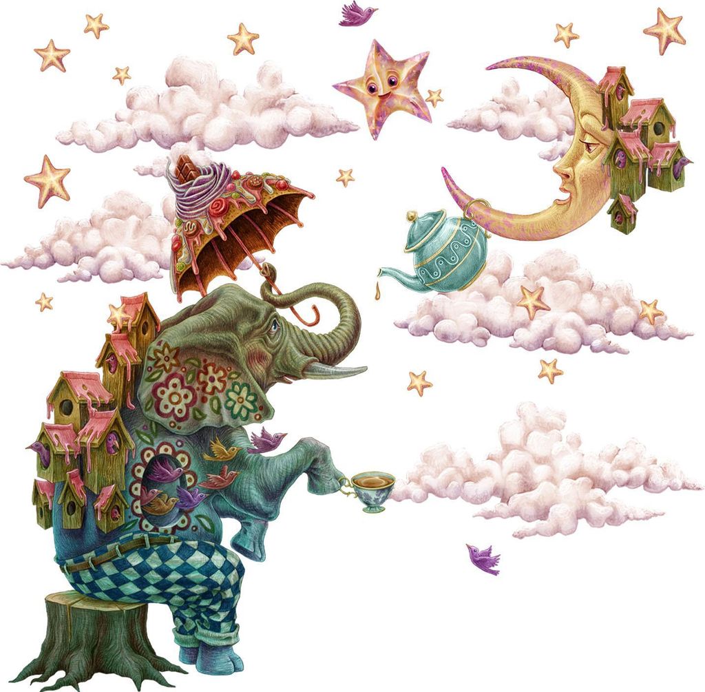 Wandaufkleber Kinderzimmer – Wandsticker für Baby & Kinder – Selbstklebende Wanddekoration – Abnehmbar ohne Rückstände – Deko für Mädc...