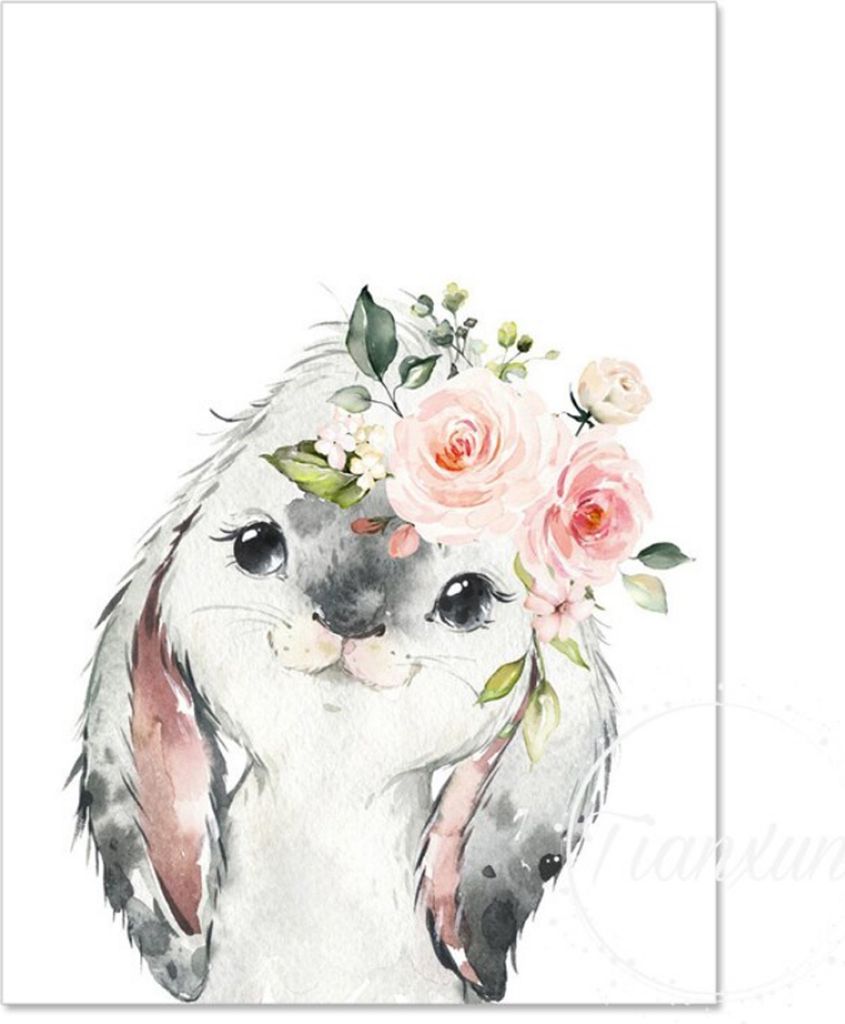 TPFLiving Kunstdruck LW-1302 (OHNE RAHMEN) Poster - Leinwand - Wandbild - Hochauflösender Giclée-Druck, langlebig und hochwertig - Giraffe, Löwe...