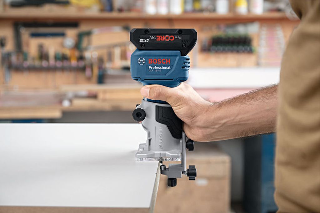 Bosch Akku-Kantenfräse/-Laminatschneider GLF 18V-8 Produktbild 2