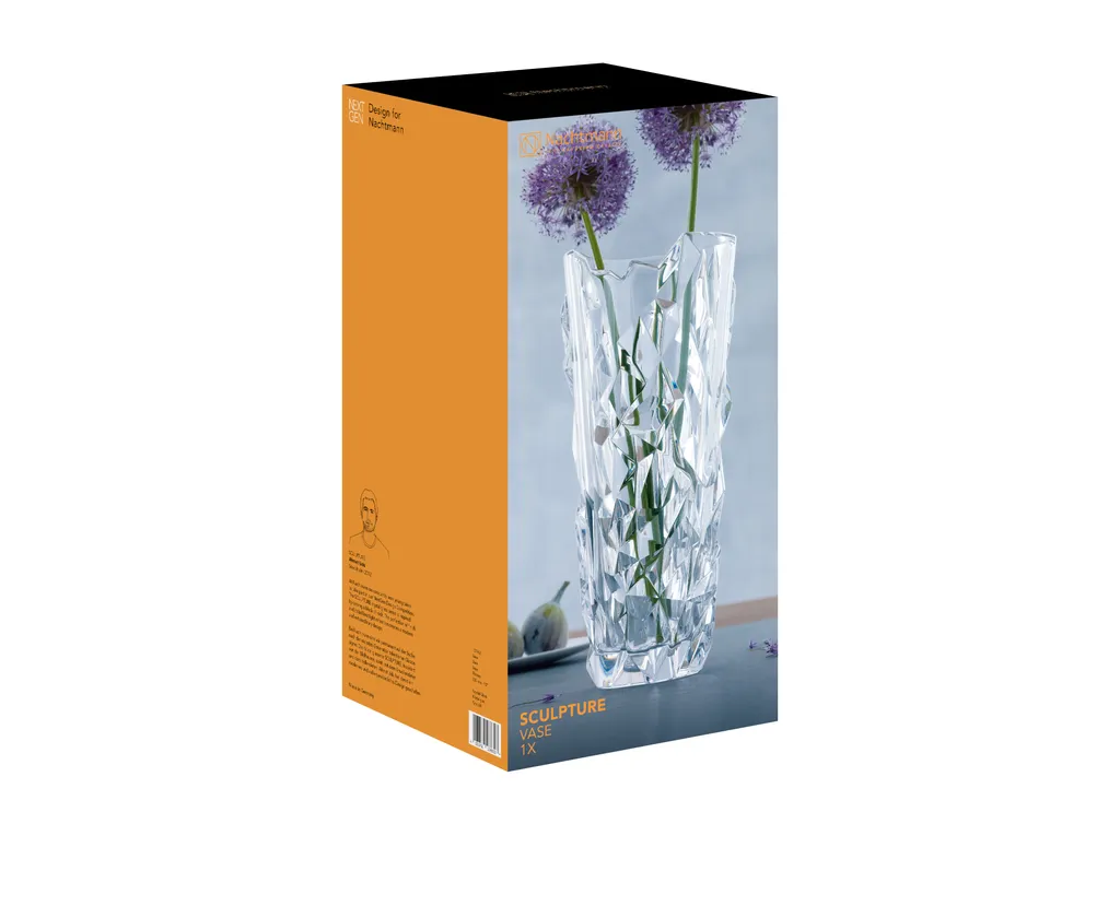 Grand Vase stable en cristal pour gros bouquets, Nachtmann Sculpture 33cm