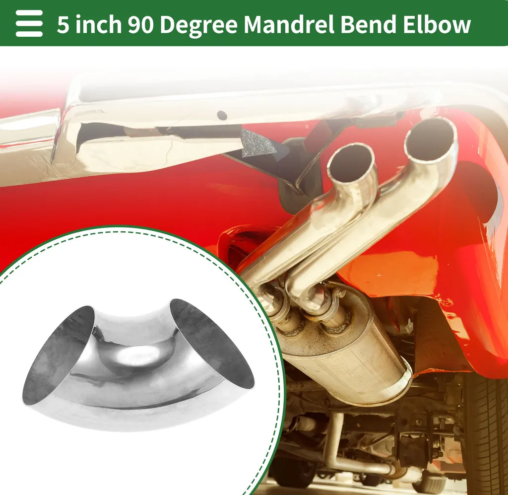 Coude 90° Échappement Inox 304 : Réparez votre Ligne 5 Pouces 127mm