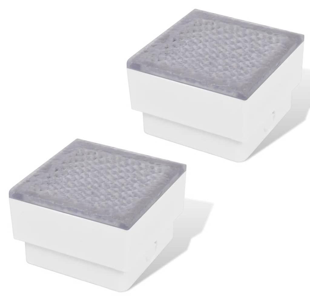 vidaXL 2 x LED Boden-Einbauleuchte 100 x 100 x 68 mm