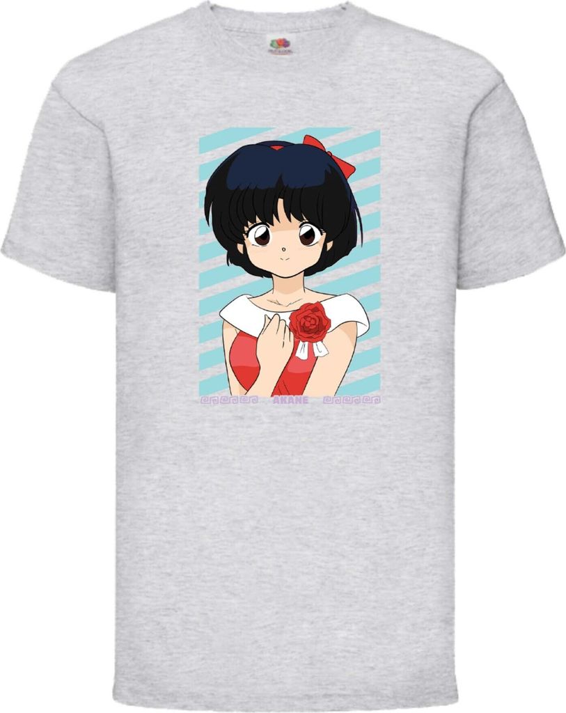 Kinder T-Shirt Ranma Akane Tendo, 7-8 Jahr - 128 / Grau