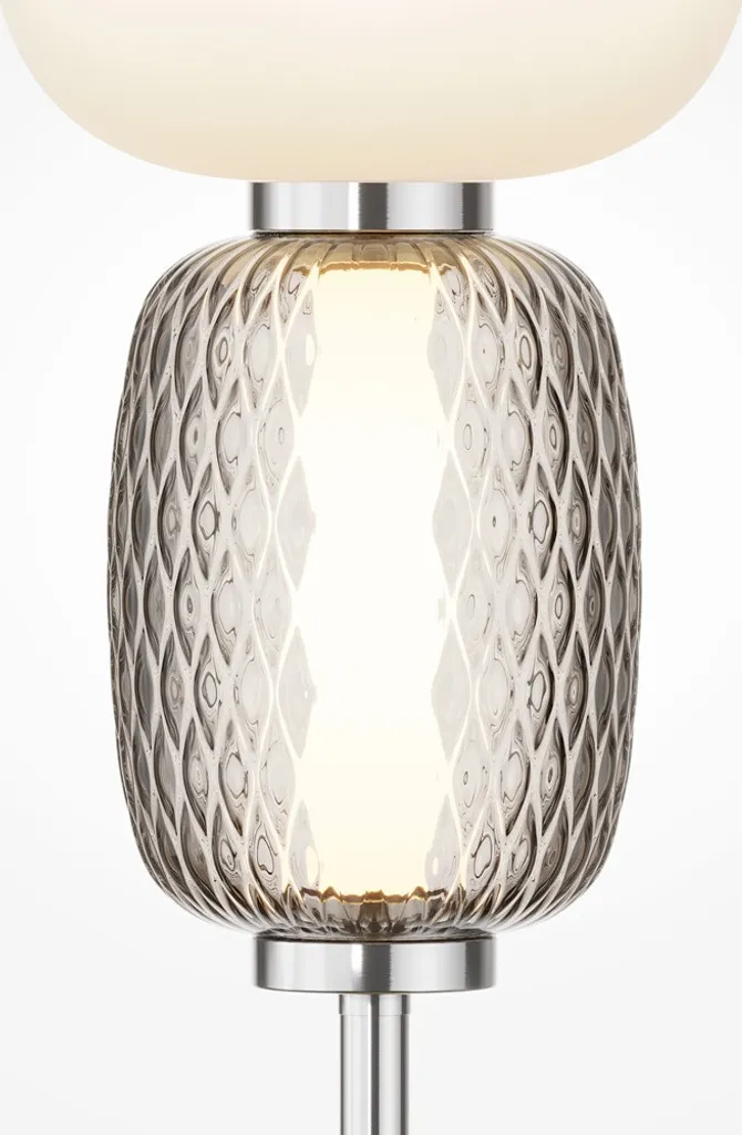 Lampe de Table LED Chrome Maytoni Pattern Luminaire de Salon Design