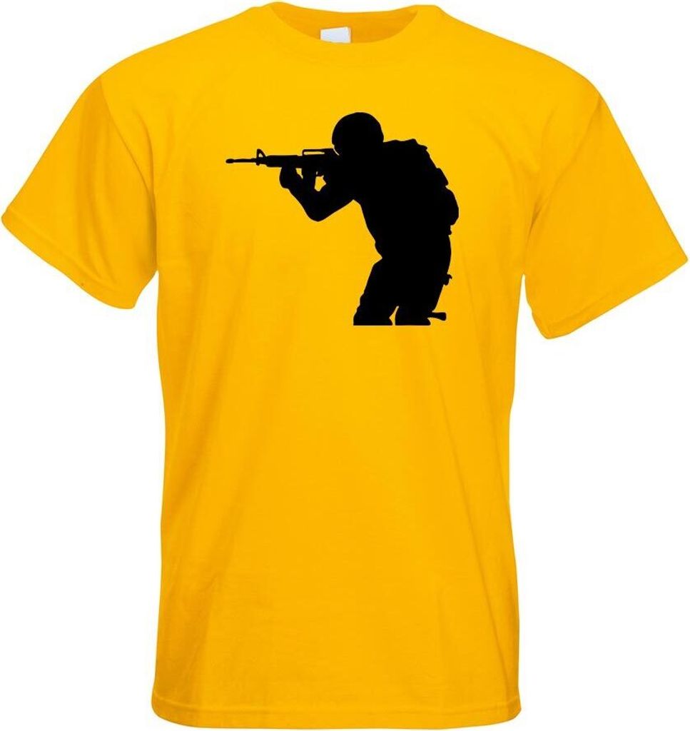 Kiwistar - T-Shirt - gelb - Armee - Motiv 3 - Special Forces Herren Funshirt Bedruckt Design Sprüche Spruch Motive - mit Motiv Bedruckt - Funshirt...