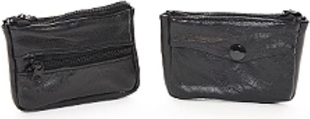 Elegante Schlüsseltasche aus Leder schwarz, 1 Stück, mit Produktbild 