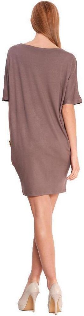 Vestito Basic Kleid Damen; Cappuccino S/M Immagine del prodotto 