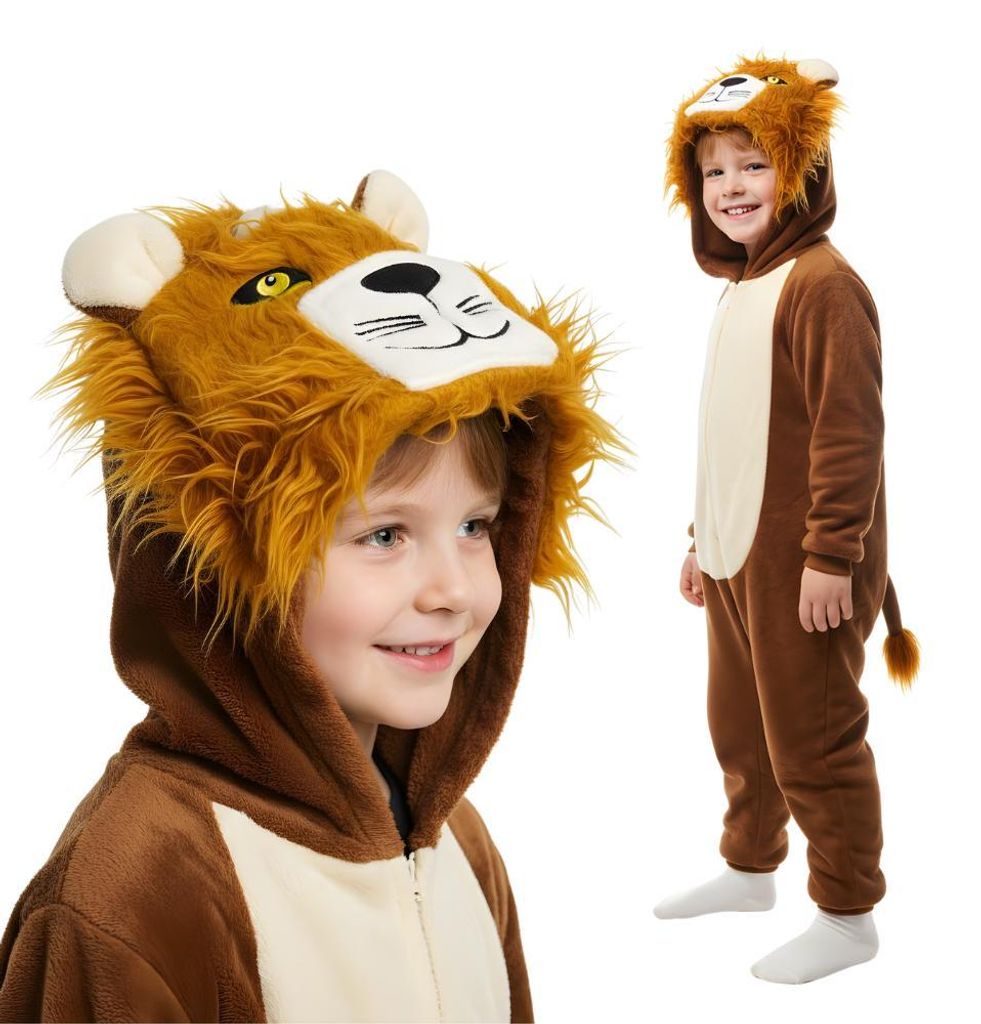 Piżama Onesie Kigurumi Kostium Przebranie Kigurumi Lew 135 Zdjęcie produktu 