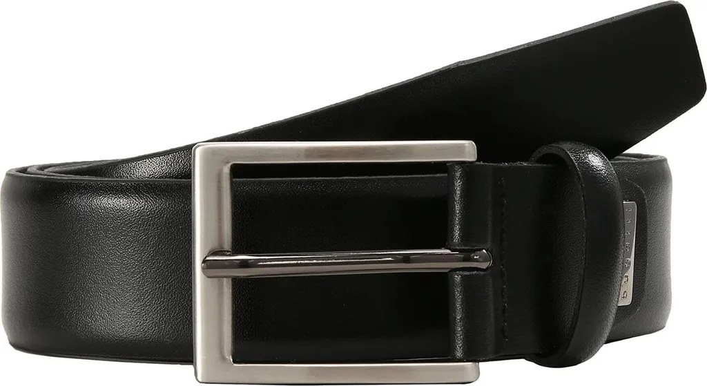 Cintura Bugatti Uomo Pelle 3.5cm W100 Black - Accessorio Business Top