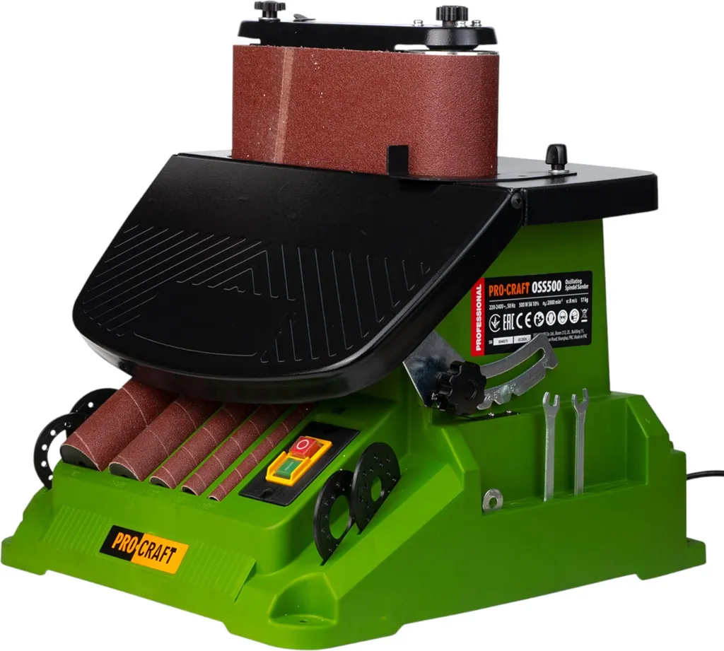 Ponceuse Procraft OSS500 500W : finissez vos ponçages difficiles à 16mm