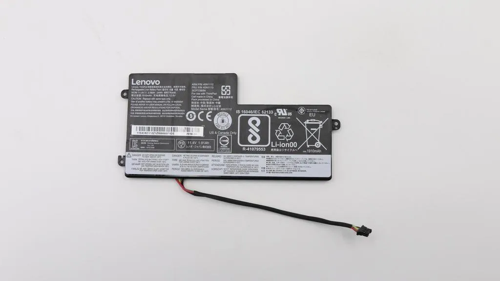 Lenovo - Batteria per computer portatile - ioni di litio - 3 celle - 2060 mAh - per ThinkPad T450 20BU, 20BV, T450s 20BW, 20BX, T460 2